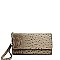 STYLISH CROCO PATTERN MULTI ORGANIZER CELLPHONE CARD WALLET WITH WRISTLET JYWDX-0001