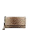 STYLISH CROCO PATTERN MULTI ORGANIZER CELLPHONE CARD WALLET WITH WRISTLET JYWDX-0001
