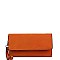 CHIC FAUX LEATHER PHONE ORGANIZER FASHION SLING WALLET WITH WRISTLET JYWDX-0006