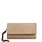 CHIC FAUX LEATHER PHONE ORGANIZER FASHION SLING WALLET WITH WRISTLET JYWDX-0006