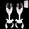LACE CLASSY WEDDING WINE GLASSES SLWED10038