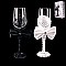 BRIDE & GROOM WEDDING WINE GLASSES SLWED10041