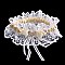 FASHIONABLE WEDDING GARTER W/ LACE AND HEART RHINESTONES SLWED846