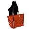 Quilted Chain Strap Classic Shooping Tote