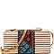 Aztec & Stripe Print Versatile Organizer Cross Body  MH-WLS55358