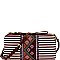 Aztec & Stripe Print Versatile Organizer Cross Body  MH-WLS55358