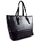 WO400-LP Textured Shopper Tote