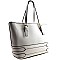 WO400-LP Textured Shopper Tote