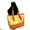 WO400-LP Textured Shopper Tote