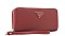 STYLISH PLAIN LOGO ACCENT WALLET