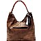 Brushed Texture Rustic Single Strap Hobo MH-WS19175