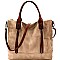 Brushed Texture 2 Way Multi Pocket Tote  MH-0WS19177