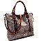 Brushed Texture 2 Way Multi Pocket Tote  MH-0WS19177