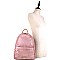 Stylish Brushed Texture Two-Tone Rustic Backpack MH-WS19178
