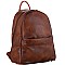 Stylish Brushed Texture Two-Tone Rustic Backpack MH-WS19178