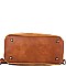 Stylish Brushed Texture Two-Tone Rustic Backpack MH-WS19178
