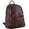 Stylish Brushed Texture Two-Tone Rustic Backpack MH-WS19178