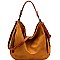 Stylish Brushed Texture 2-Way Multi Pocket Hobo MH-WS19507