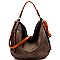 Stylish Brushed Texture 2-Way Multi Pocket Hobo MH-WS19507