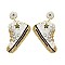 Trendy 2" Handmade Seed Beads Sneakers Earrings