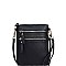 TRENDY FAUX LEATHER STYLISH MULTI POCKET CROSSBODY SLING BAG JYWU-002