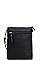 TRENDY FAUX LEATHER STYLISH MULTI POCKET CROSSBODY SLING BAG JYWU-002