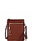 CHIC FAUX LEATHER TASSLED ZIP FASHION CROSSBODY BAG JYWU-022