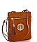 Stylish Hardware Logo Accent Multi Compartment Crossbody Bag JYWU-022-L