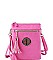 Stylish Hardware Logo Accent Multi Compartment Crossbody Bag JYWU-022-L