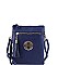 Stylish Hardware Logo Accent Multi Compartment Crossbody Bag JYWU-022-L