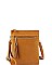 CHIC FAUX LEATHER TASSLED ZIP FASHION CROSSBODY BAG JYWU-022