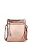 CHIC FAUX LEATHER TASSLED ZIP FASHION CROSSBODY BAG JYWU-022