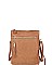 CHIC FAUX LEATHER TASSLED ZIP FASHION CROSSBODY BAG JYWU-022