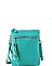 CHIC FAUX LEATHER TASSLED ZIP FASHION CROSSBODY BAG JYWU-022