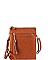 CHIC FAUX LEATHER TASSLED ZIP FASHION CROSSBODY BAG JYWU-022