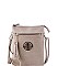 Stylish Hardware Logo Accent Multi Compartment Crossbody Bag JYWU-022-L