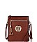 Stylish Hardware Logo Accent Multi Compartment Crossbody Bag JYWU-022-L