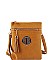 Stylish Hardware Logo Accent Multi Compartment Crossbody Bag JYWU-022-L