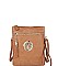 Stylish Hardware Logo Accent Multi Compartment Crossbody Bag JYWU-022-L