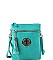 Stylish Hardware Logo Accent Multi Compartment Crossbody Bag JYWU-022-L