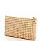 FASHION CUTE TRENDY SMOOTH PU LEATHER WOVEN CLUTCH CROSSBODY BAG WITH TWO STRAPS  JYWU-042