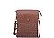 FASHION LEATHER CRISS CROSSED DESIGN CROSSBODY BAG