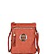 Stylish Hardware Logo Accent Multi Compartment Crossbody Bag JYWU-022-L