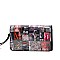 Magazine Picture Clutch Messenger Bag