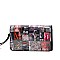 Magazine Picture Clutch Messenger Bag