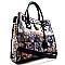 Padlock Accented Tote Magazine Print