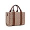 2-IN-1 Oval Print Quality Satchel Wallet Set