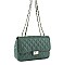 CHIC QUILTED STITCHING DESIGN CROSSBODY BAG