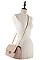 CHIC QUILTED STITCHING DESIGN CROSSBODY BAG