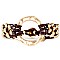 XB1183-LP Hammered Metal Ring Wax Cord Metal Bead Bracelet